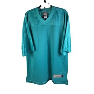 NFL Pro Line Vintage Blank Football Jersey Teal Men's Large New with Tags NWOT